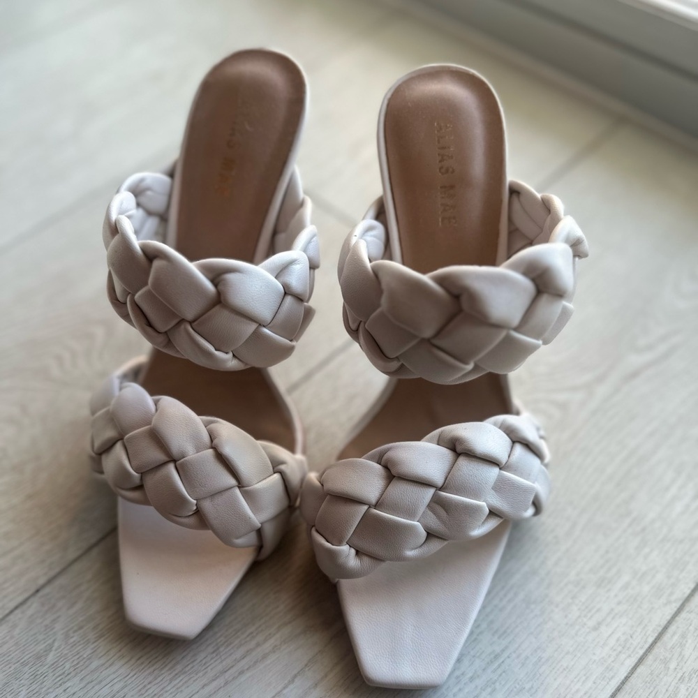 Alias Mae Bone Braided Heels